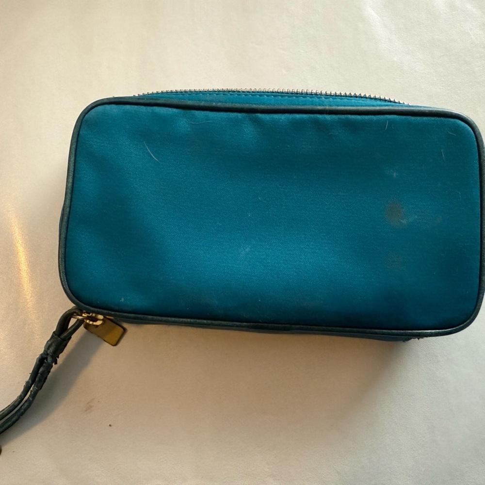 Coach 603336 Teal Satin jewelry travel pouch - Picture 5 of 6
